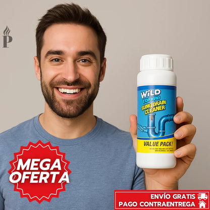 Wild Tornado™: Limpiador Instantáneo de Drenajes y Tuberías
