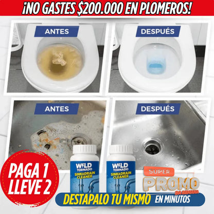 2x1 Destapa cañerías 250mL