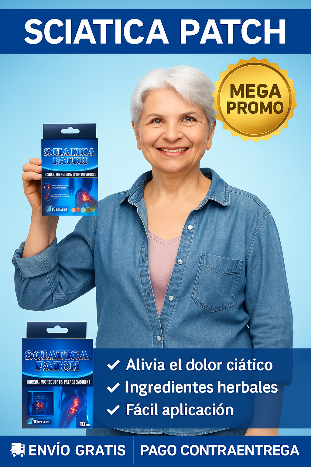 PARCHE PARA LA CIATICA ALIVIO RÁPIDO🥇